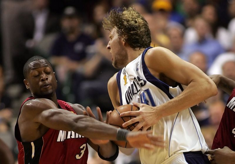 Dwyane Wade #3 of the Miami Heat in action during the 2006 NBA Finals.